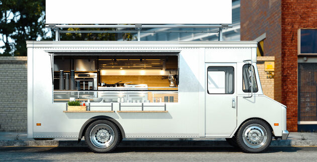 White food truck