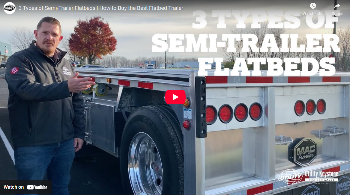 Flatbed trailer youtube screenshot